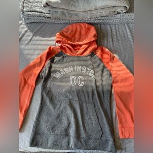 Washington DC Grey and Orange Hoodie